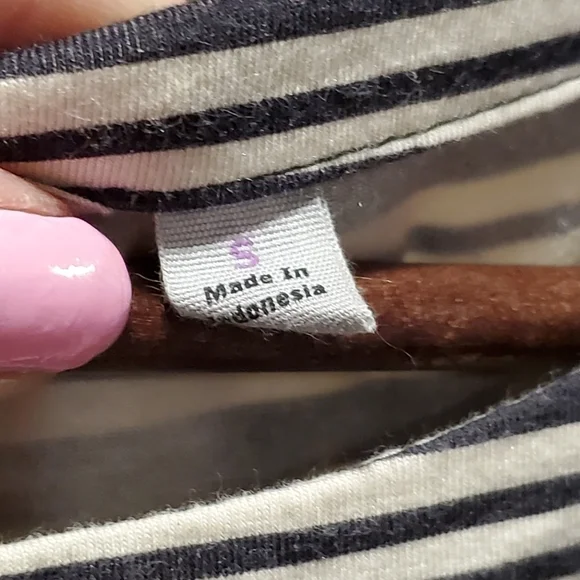 Athleta Striped Ruched Boatneck Midi Dress - Picture 6 of 8